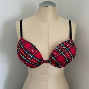 Victoria's Secret Red Plaid Bra